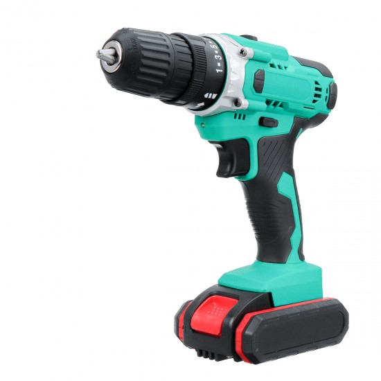 Cordless Electric Drill Rechargeable Drill Screwdriver Power Tool LED W/ 1/2pcs Battery