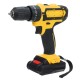 Cordless Rechargeable Electric Drill Screwdriver LED Portable Metal Wood Drilling Tool W/ 1/2pcs Battery & Storage Box