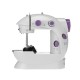 Mini Portable Electric Sewing Machine Stitch Sew Needlework Cordless Clothes Fabrics Sewing Machine W/ Light