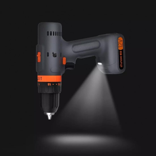 12V Cordless Multi-purposed 3 In 1 Imact Drill Driver Hammer 30Nm Electric Screwdriver Drill 2000mAh Li-ion Battery from