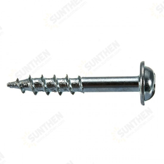 100pcs ST4-20/25/38 Screws Carbon Steel Cross Head ST4 Woodworking Screw Half-tooth Self-tapping