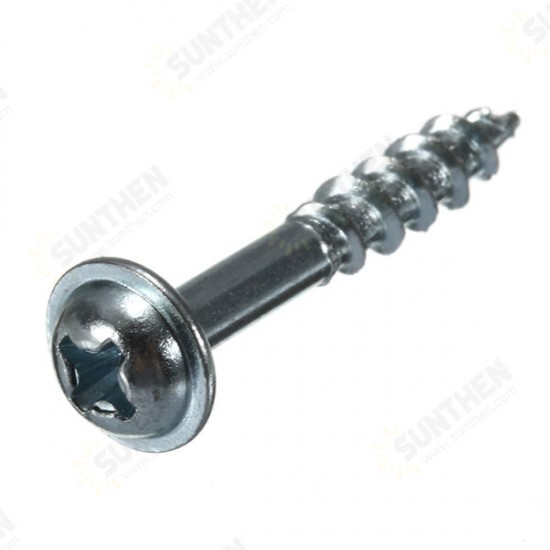 100pcs ST4-20/25/38 Screws Carbon Steel Cross Head ST4 Woodworking Screw Half-tooth Self-tapping