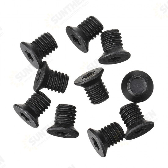 10Pcs/Set Wood Carbide Insert Cutters Screws DIY Wood Turning Tool Woodworking Lathe Tools