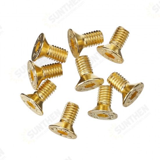 10Pcs/Set Wood Carbide Insert Cutters Screws DIY Wood Turning Tool Woodworking Lathe Tools