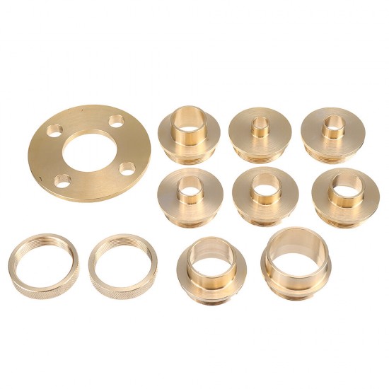 11Pcs Pure Copper Premium Router Guide Bush Set 10-30mm Router Bushing Guide Woodworking Tool