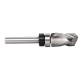 12.7*25.4*67MM Carbide Lower Bearing Spiral Trimming CNC Router Bit End Mill 1/4inch 6.35mm Shank for Woodworking