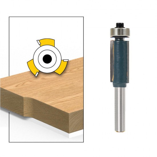 12mm Shank Flush Trim Router Bits for wood Trimming Cutters with Bearing Woodworking Tool Endmill Milling Cutter