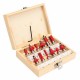 12pcs Wood Working Router Bit Cutter Tungsten Carbide Rotary Tool Set