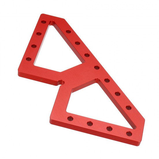 200x200MM Aluminum Alloy W Shaped Auxiliary Fixture Splicing Board Table Apron Clamping Square Woodworking Right Angle Clamps Positioning Fixed Clip