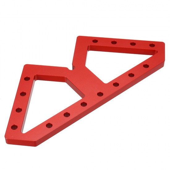 200x200MM Aluminum Alloy W Shaped Auxiliary Fixture Splicing Board Table Apron Clamping Square Woodworking Right Angle Clamps Positioning Fixed Clip