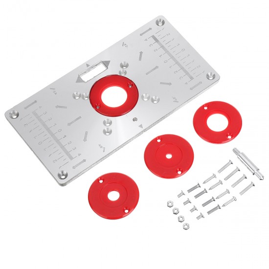 235X120X8mm Trimming Machine Flip Panel Woodworking Router Table Insert Plate