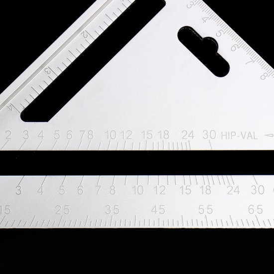 265X188x188mm Metric Aluminum Alloy Speed Square Rafter Triangle Ruler Woodworking Carpenters Marking Tool
