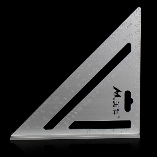 265X188x188mm Metric Aluminum Alloy Speed Square Rafter Triangle Ruler Woodworking Carpenters Marking Tool