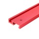 300-1220mm Red Aluminum Alloy 45 Type T-Track Laser Scale Woodworking T-slot Miter Track for Table Saw Router Table