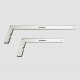 300/500MM 90 Degree Square Woodworking Angle Ruler Stamping Scale Turning Ruler Aluminum Alloy Square Turning Ruler Woodworking Tools