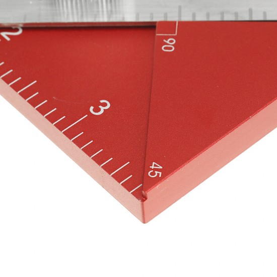 350mm Multifunctional Angle Drawing Ruler with Imperial and Metric Scale Hole Positioning Ruler Woodworking Scriber