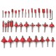 35Pcs 1/4 Inch Shank Tungsten Carbide Tip Router Bit Set Wood Working Tool