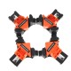 4pcs Woodworking 90 Degree Right Angle Clamp Clip ABS Quick Picture Frame Corner Clamp