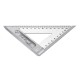 6/8 Inch Triangle Angle Ruler 150/200mm Metric Woodworking Square Layout Tool