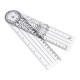 6Pcs 360° 12/8/6 Inch Medical Spinal Ruler Goniometer Angle Protractor Angle Ruler