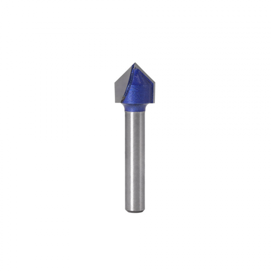 6mm Shank 90 Degree V Type Groove Flush Trim Router Bit Chuck Trimming Engraving Milling Cutter