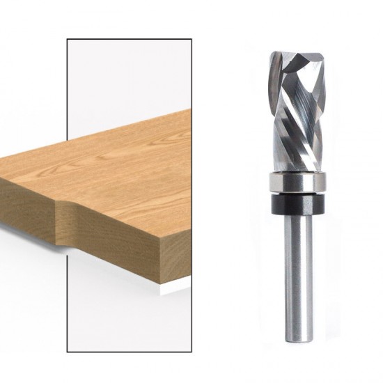 6mm/6.35mm/12.7mm Carbide CNC Router Bit Bearing Ultra-Perfomance Compression Flush Trim Milling Cutter For Wood