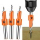 6pcs Drill Bit Set Wood Hole Router Bit Timber Taper Hole Drill Screw Step Wood Working Drill Bits