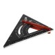 7 Inch Adjustable Extendable Multifunctional Triangle Ruler Carpenter Square with Base Precision Ruler Measurement Woodworking Tools