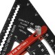 7 Inch Adjustable Extendable Multifunctional Triangle Ruler Carpenter Square with Base Precision Ruler Measurement Woodworking Tools