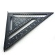 7 inch/12 inch Triangle Rule Protractor Aluminum Alloy for Woodworking Square Layout Gauge Measuring Tool Measuring Ruler