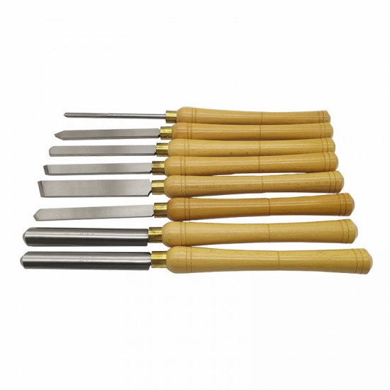 8PCS High Speed Steel Lathe Chisel Wood Turning Tool For Woodworking Tools