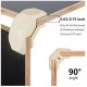 8PCS Wood Clamp Panel Connectors Right Angle Clip Set for Creative DIY Furniture Closet Table Storage Shelf Hard Plastic Material Fit for Wood Board