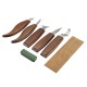 8Pcs Wood Carving Tools Set Hook Carving Blade Detail Wood Blade Whittling Blade Oblique Blade Trimming for Spoon Bowl Cup or General Chip Carving Kit