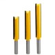 8mm Shank 50/63/76mm Long Straight Router Bit 1/2inch Milling Cutting Diameter Edge Woodworking Trimming Cutter Knife