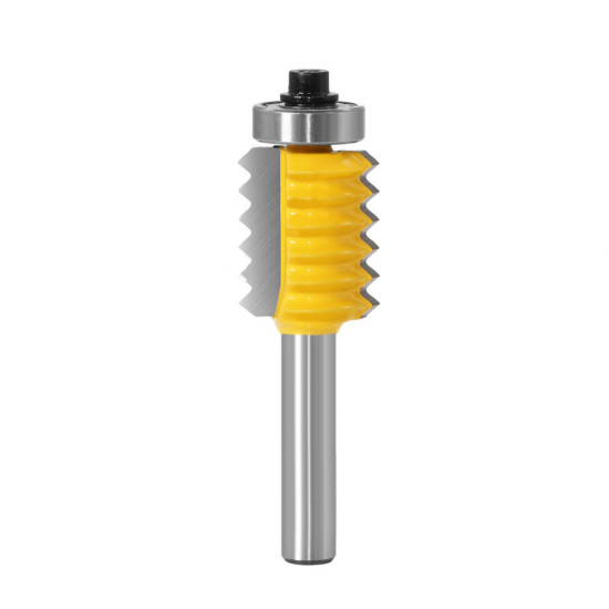 8mm Shank Multi-tooth V Joint Router Bit for Wood Tenon Cone Slotting Cutter Wave Splicing Cutter