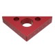 90 Degrees Aluminum Alloy Height Ruler Metric Inch Woodworking Triangular Ruler Measuring Ruler