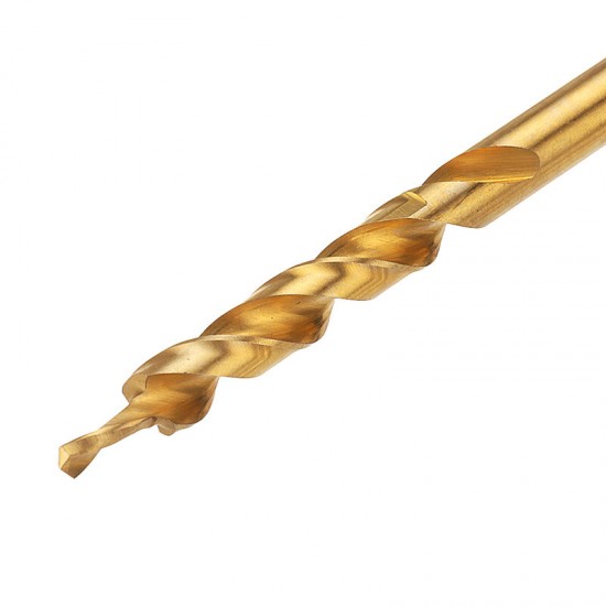 9.5mm Titanium Coating Twist Step Drill Bit 3/8 Inch Round Shank Drill for Woodworking Pocket Hole Jig