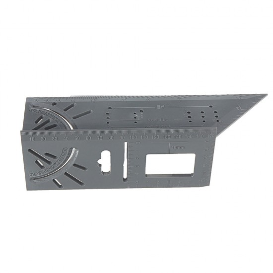 ABS Plastic Woodworking 0-170mm T Ruler 45 90 Degree Angle Ruler Multifunctional Marking Protractor Gauge Measuring Tools