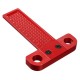 Aluminium Alloy T-100 Hole Positioning Metric Measuring Ruler 100mm Woodworking T-Squares Marking Ruler For Carpenter