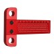 Aluminium Alloy T-100 Hole Positioning Metric Measuring Ruler 100mm Woodworking T-Squares Marking Ruler For Carpenter