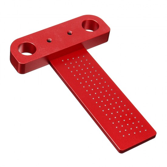 Aluminium Alloy T-100 Hole Positioning Metric Measuring Ruler 100mm Woodworking T-Squares Marking Ruler For Carpenter