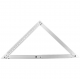 Aluminum Alloy 45 Degree Metric and Imperial Triangle Ruler Multifunctional Foldable Wood Angle Ruler For Woodworking