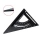 Aluminum Alloy Angle Ruler Measuring Tool Thicken Measuring Ruler Miter Carpenter Square for Woodworking