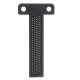 Black Aluminium Alloy T-160 Hole Positioning Measuring Ruler 160mm Metric T Ruler Woodworking Precision Crossed Marking Scriber