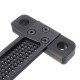 Black Aluminium Alloy T-160 Hole Positioning Measuring Ruler 160mm Metric T Ruler Woodworking Precision Crossed Marking Scriber