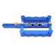 Blue 6/8/10mm Self Centering Doweling Jig Set Aluminum Alloy Hole Punch Locator Dowel Jig Drill Guide Center Line Scribing Woodworking Set