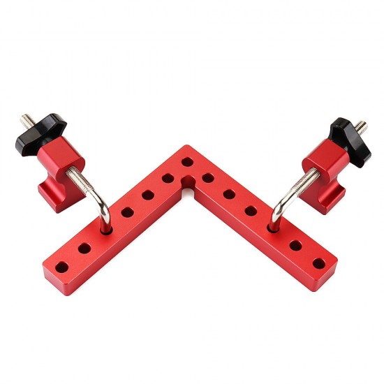 2 Set Woodworking Precision Clamping Square L-Shaped Auxiliary Fixture Splicing Board Positioning Panel Fixed Clip Carpenter Square Ruler Tool