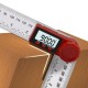 2in1 200/300mm Transparent Digital Angle Ruler 360° LCD Display Inclinometer Electron Goniometer Protractor Finder Meter Inch Metric Measuring Tool