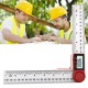 2in1 200/300mm Transparent Digital Angle Ruler 360° LCD Display Inclinometer Electron Goniometer Protractor Finder Meter Inch Metric Measuring Tool