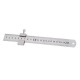 26mm Width 20/30cm Length Straight Ruler With Locking Stop Metric/Inch Woodworking Line Locator